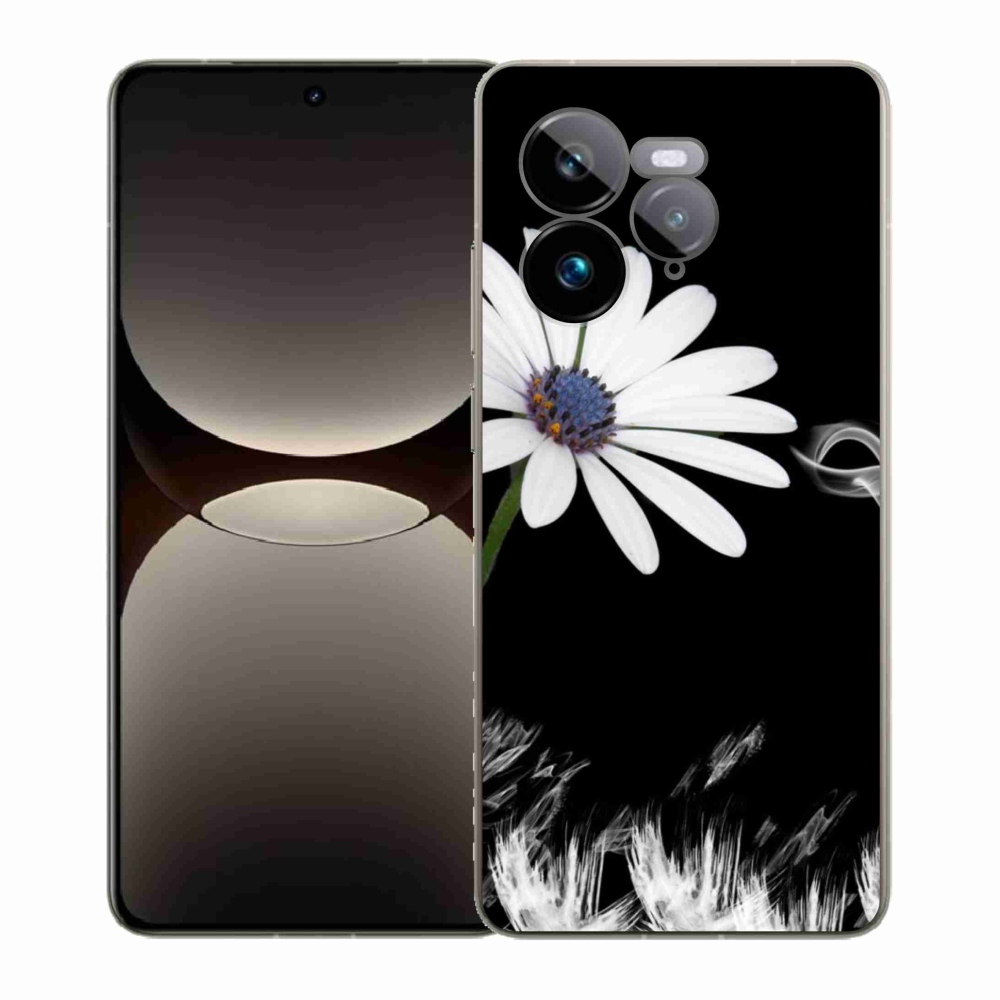 Gél borítás mmCase a Realme GT 7 Pro 5G készülékhez - fehér virág