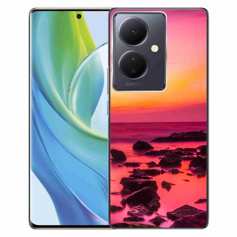 Gélburkolat mmCase a Vivo V29 Lite 5G-n - Tenger és ragyogás