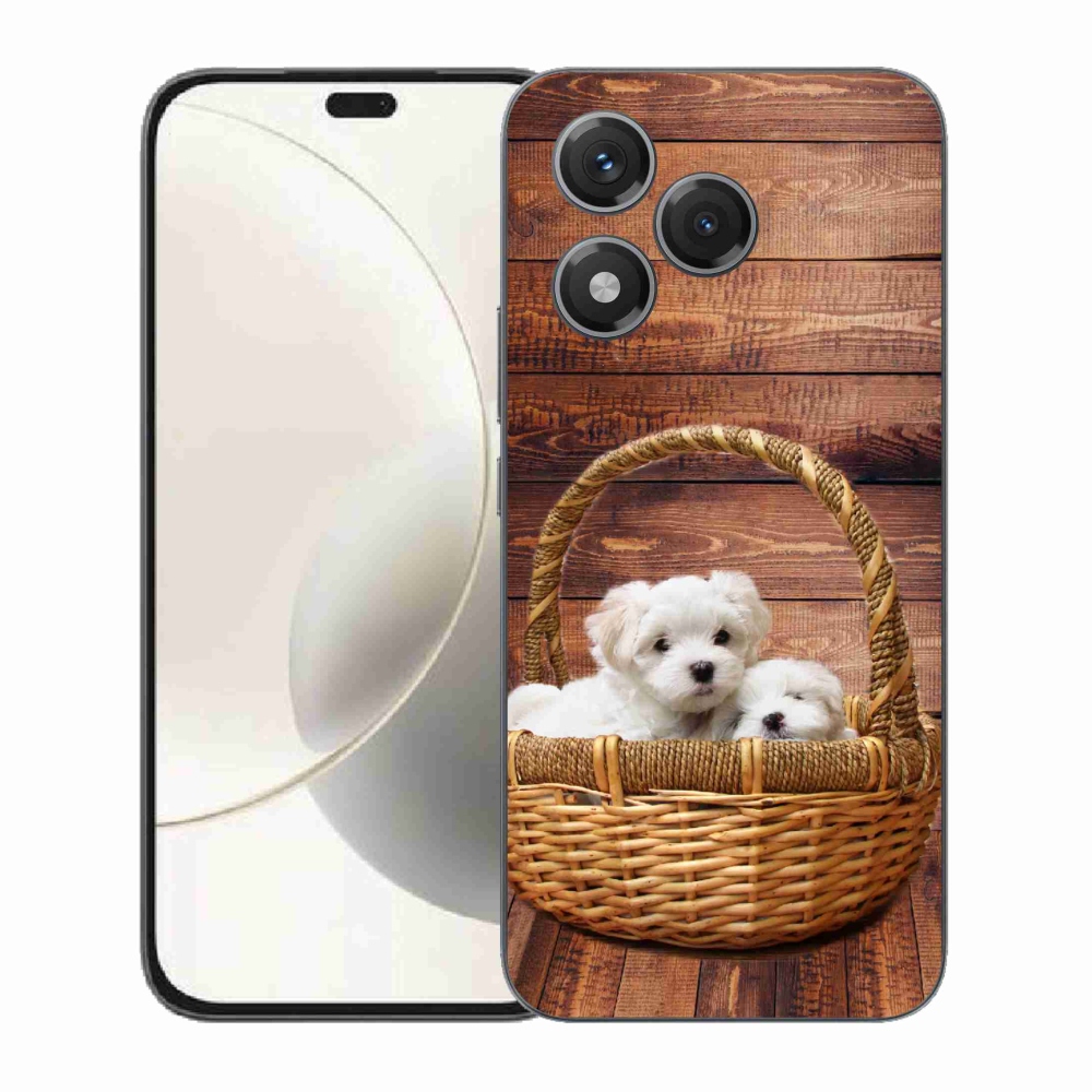 Zselés borítás mmCase a Honor 400 Lite-hoz - kölyökkutyák