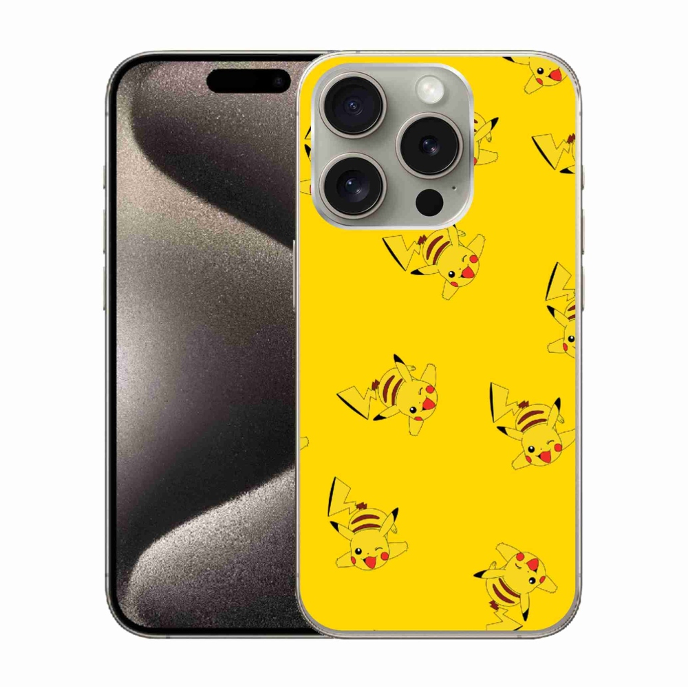 Zselés borítás mmCase iPhone 15 Pro készülékhez - pikachu