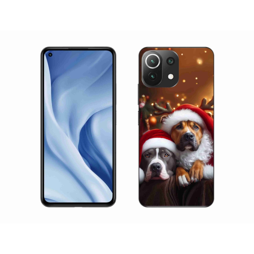 Gél borítás mmCase a Xiaomi 11 Lite 5G NE számára - Karácsonyi kutyák