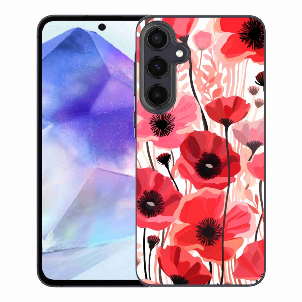 Gél védőhuzat mmCase Samsung Galaxy A55 5G - mákos 1