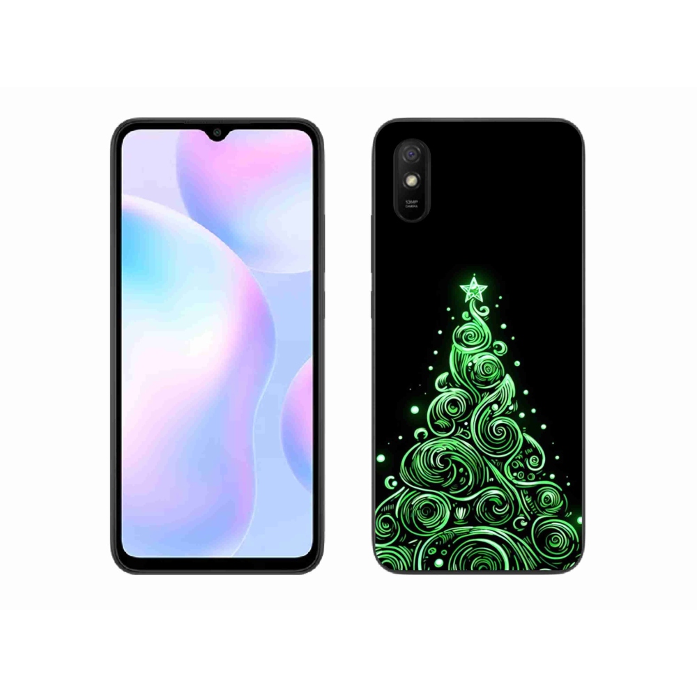 Gél borító mmCase a Xiaomi Redmi 9A - neon karácsonyfa 3