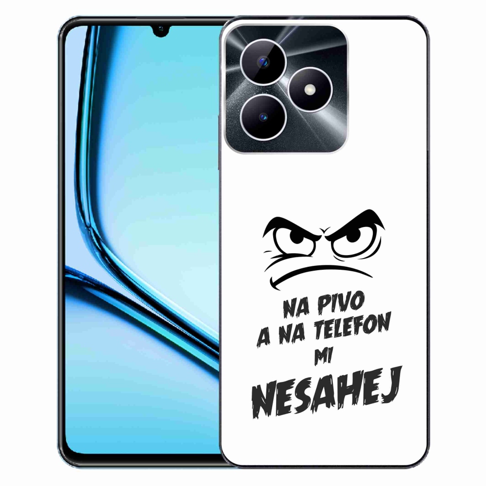 Gél borító mmCase a Realme Note 50 - sör motívum 2 fehér háttérhez