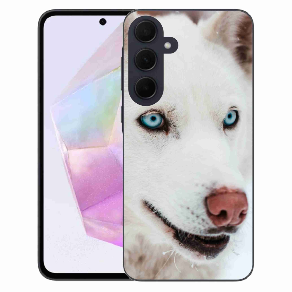 Gél tok mmCase a Samsung Galaxy A35 5G készülékhez - kutyaszemmel nézve