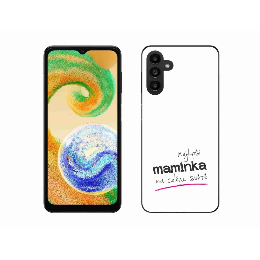Gél borító mmCase Samsung Galaxy A04s (164.7x76.7x9.1mm) - legjobb anya 4 fehér háttérrel