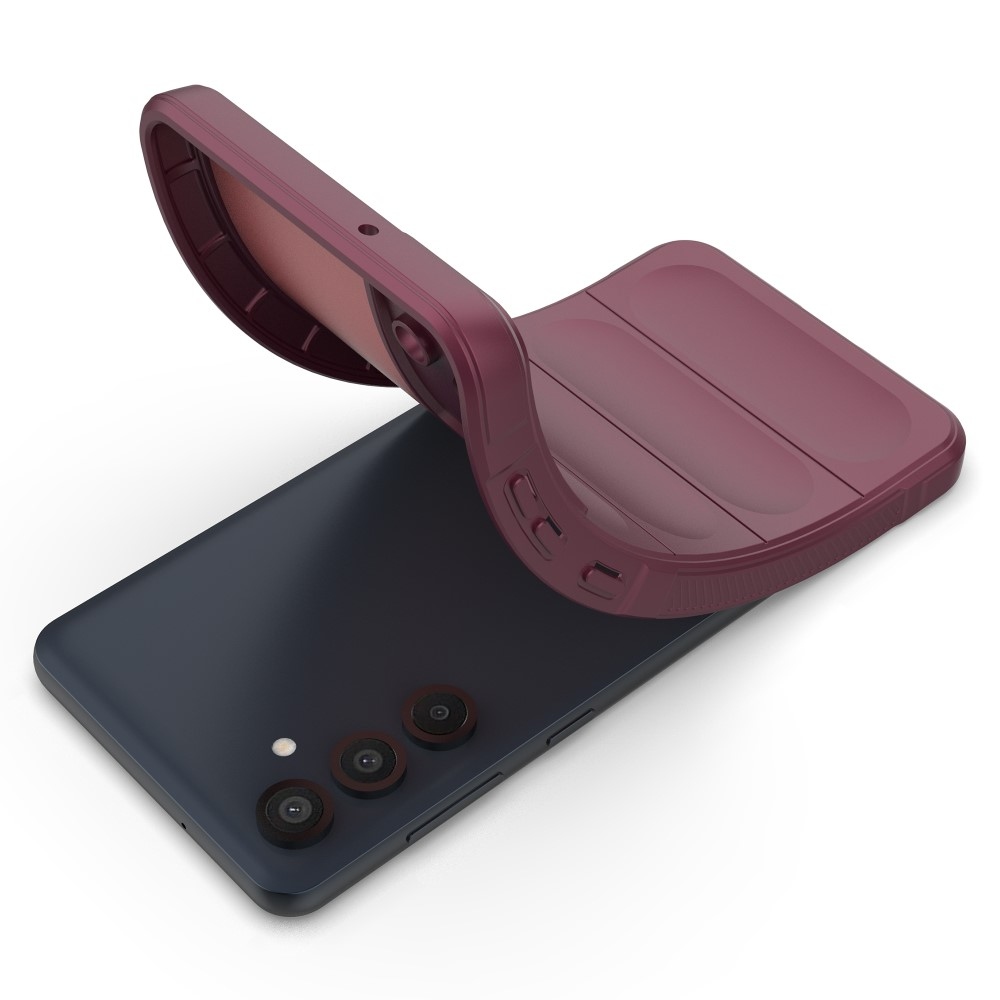 Rugg tartós zselés tok Samsung Galaxy M55 5G - bordó színben