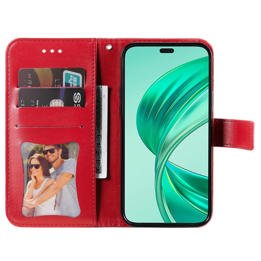 Mandala könyvtáska Honor X8b-hez - piros