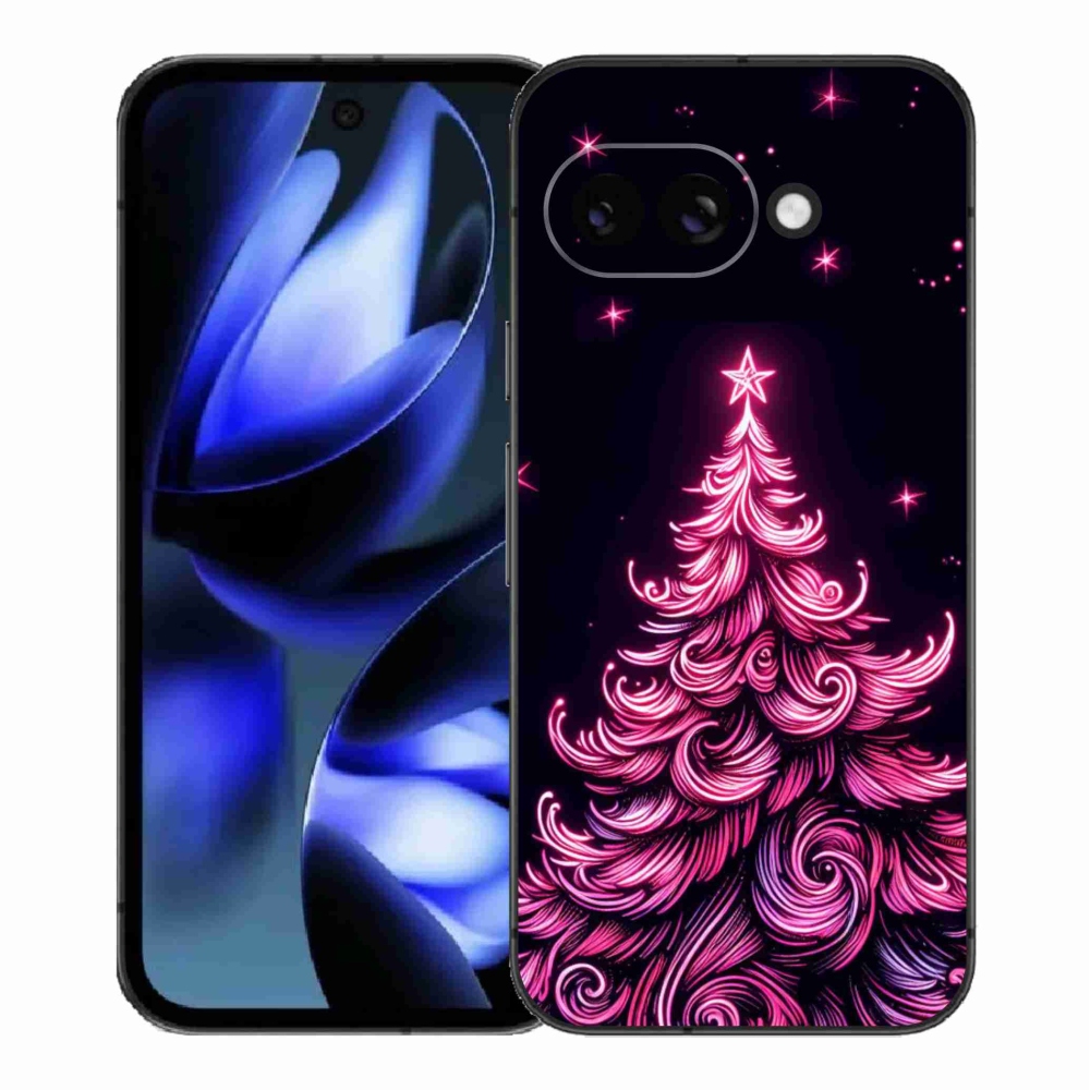 Gél borítás mmCase a Google Pixel 9a számára - neon karácsonyfa 2