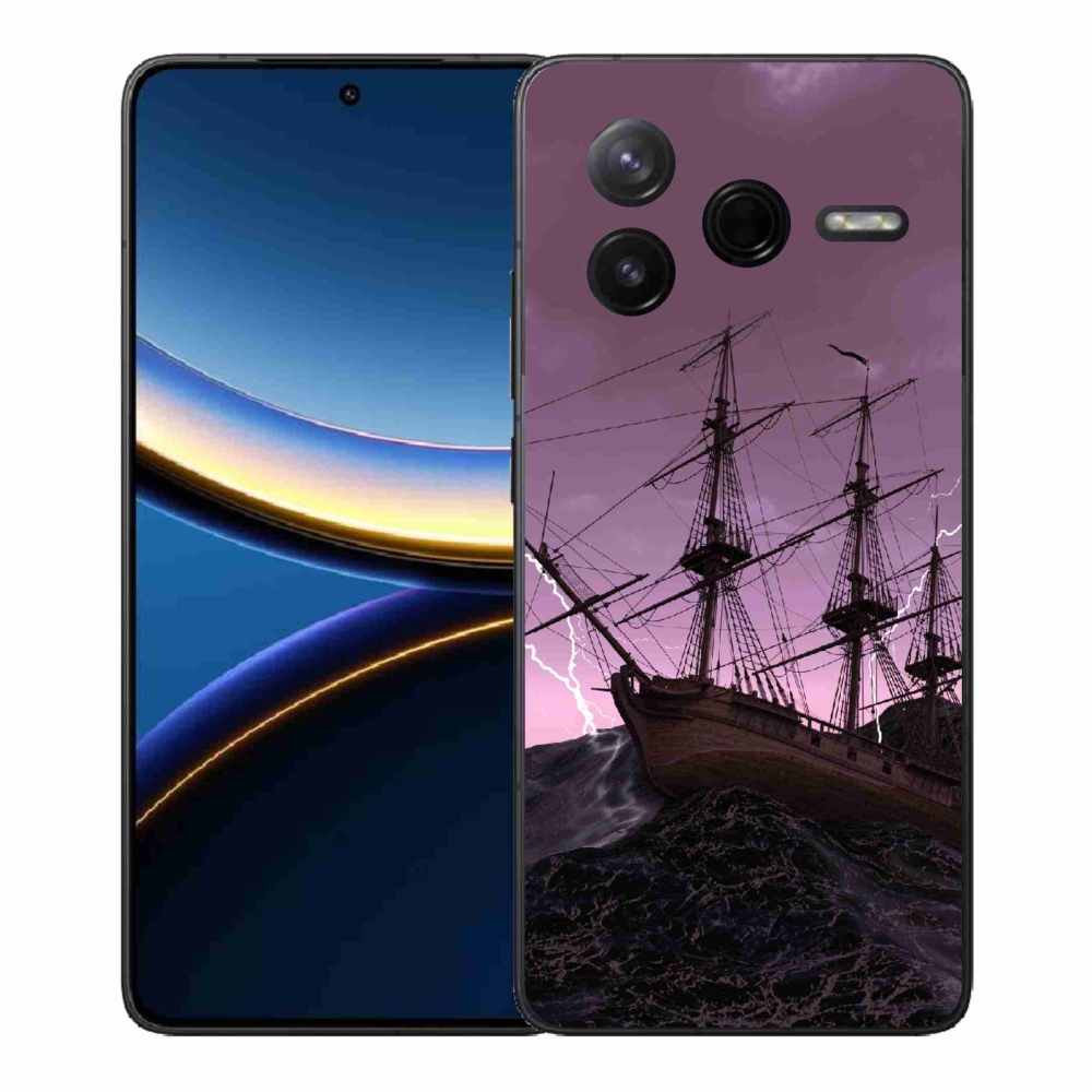 Gél borítás mmCase a Xiaomi Poco F7 Pro számára - hajó a viharban