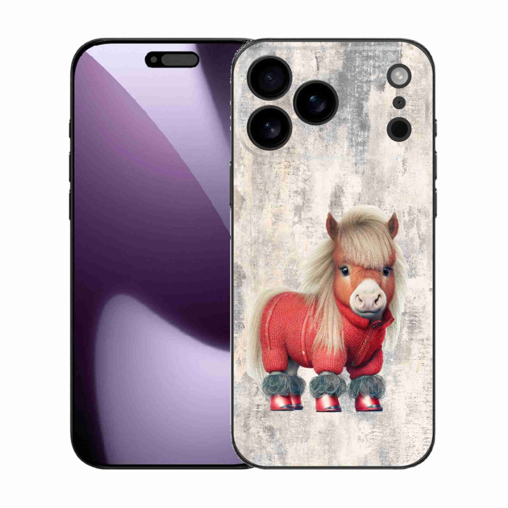 Gél borítás mmCase iPhone 17 Pro Max készülékhez - póni pulóverben
