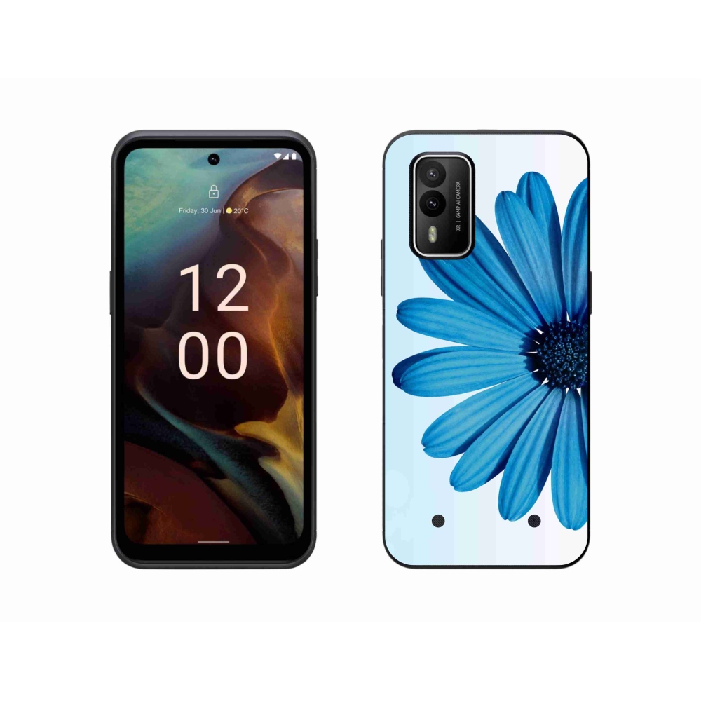 Gél tok mmCase a Nokia XR21 készülékhez - kék margaréta