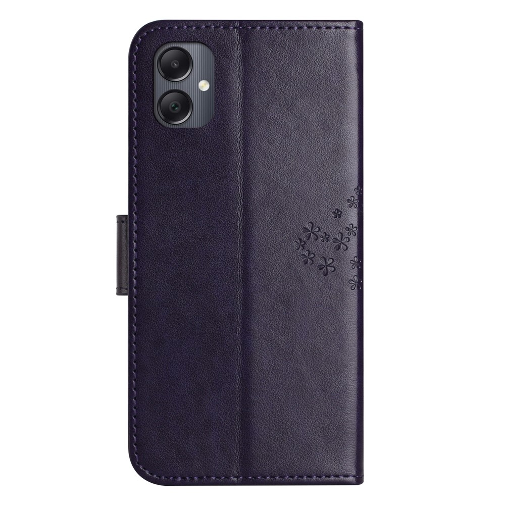 Fa könyv tok Samsung Galaxy A07 4G - sötét lila