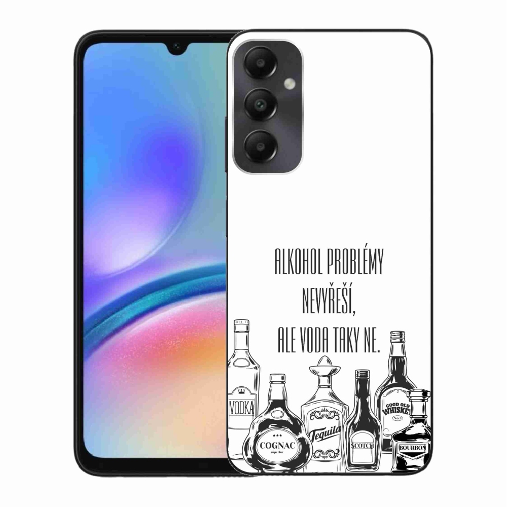 Gél borító mmCase Samsung Galaxy A05s készülékhez - vicces szöveg fehér háttérrel