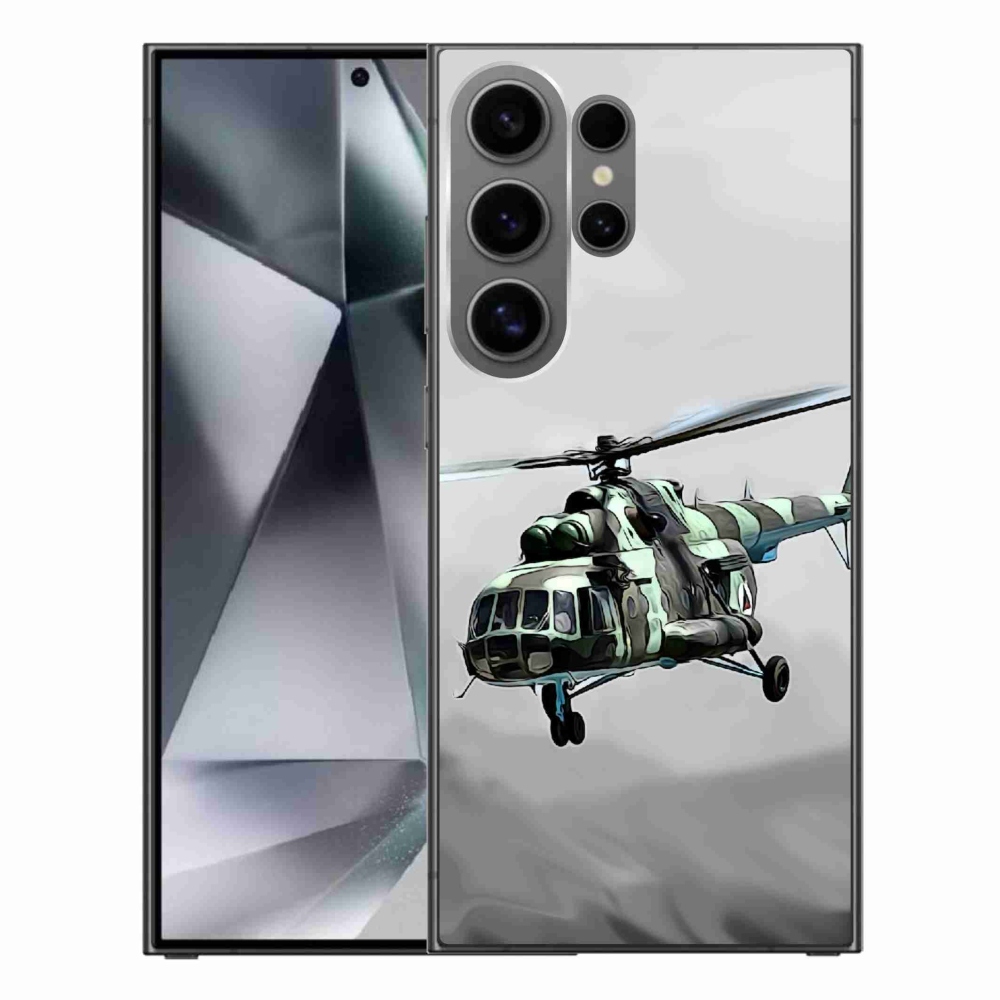 Zselés borítás mmCase Samsung Galaxy S24 Ultra - katonai helikopterhez