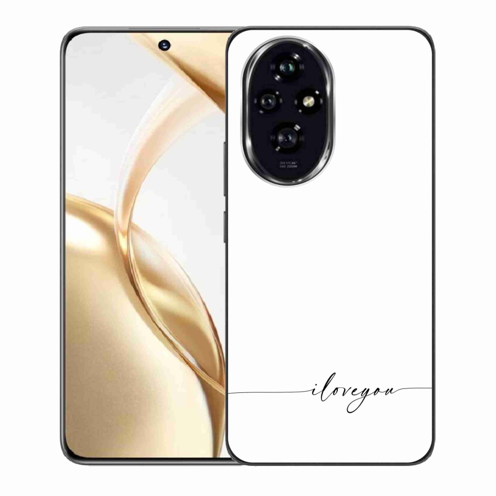 Gél borító mmCase a Honor 200 5G készülékhez - Szeretlek fehér háttérrel