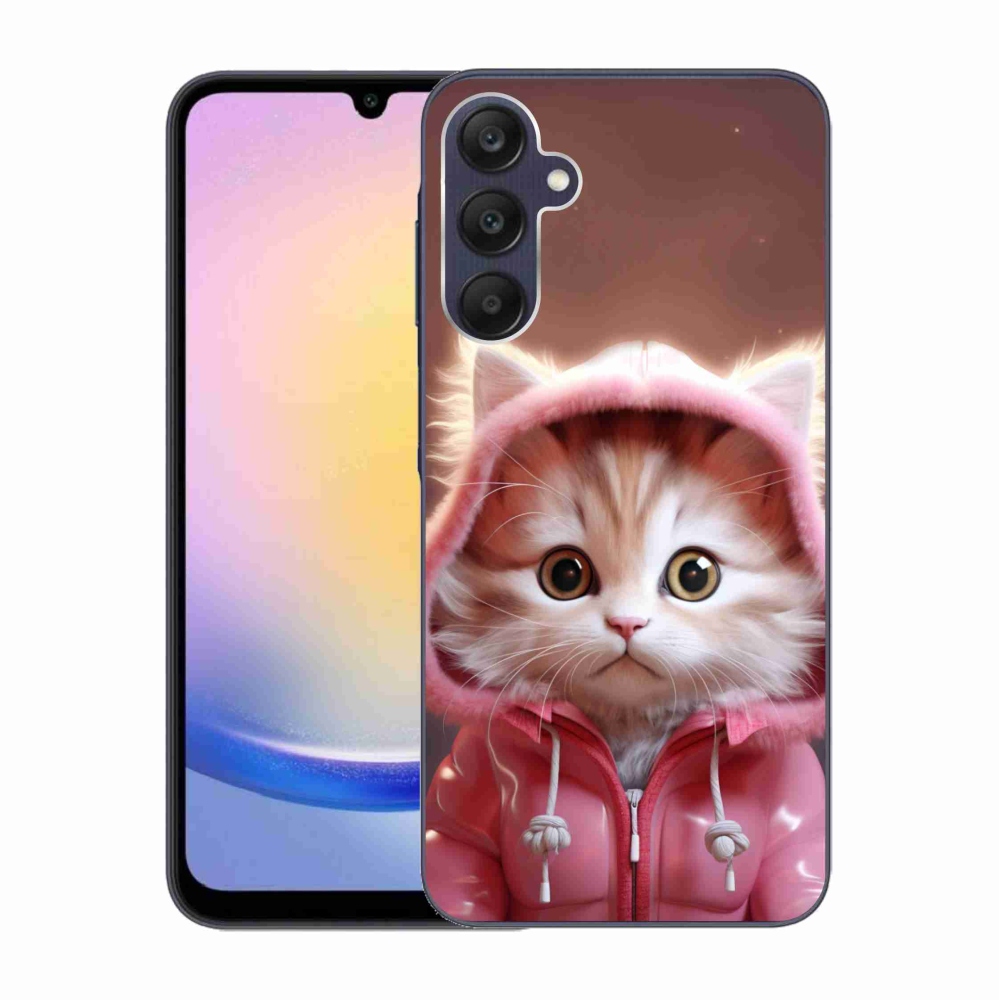 Gél borító mmCase Samsung Galaxy A25 5G - aranyos cica 3