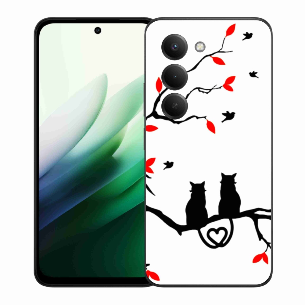 Gél borító mmCase a Xiaomi Redmi 15 5G-hez - macska szeretet