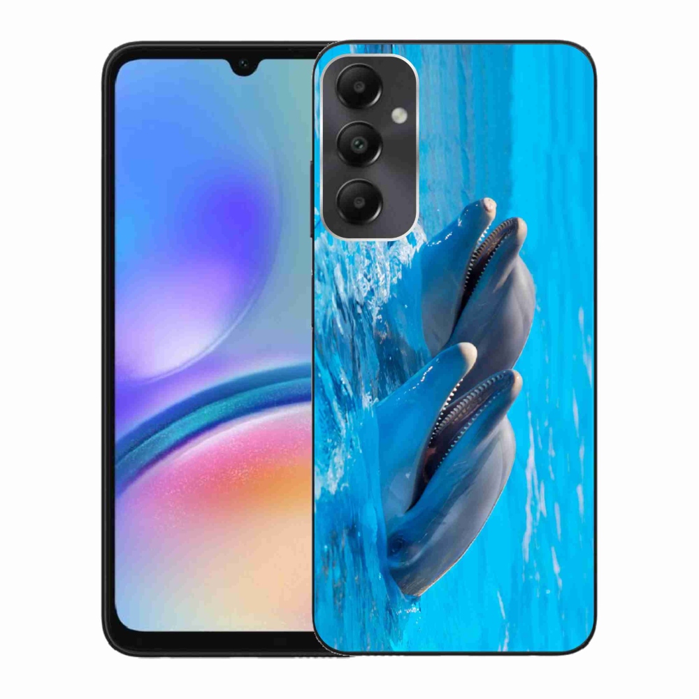 Zselés borítás mmCase Samsung Galaxy A05s készülékhez - delfinek
