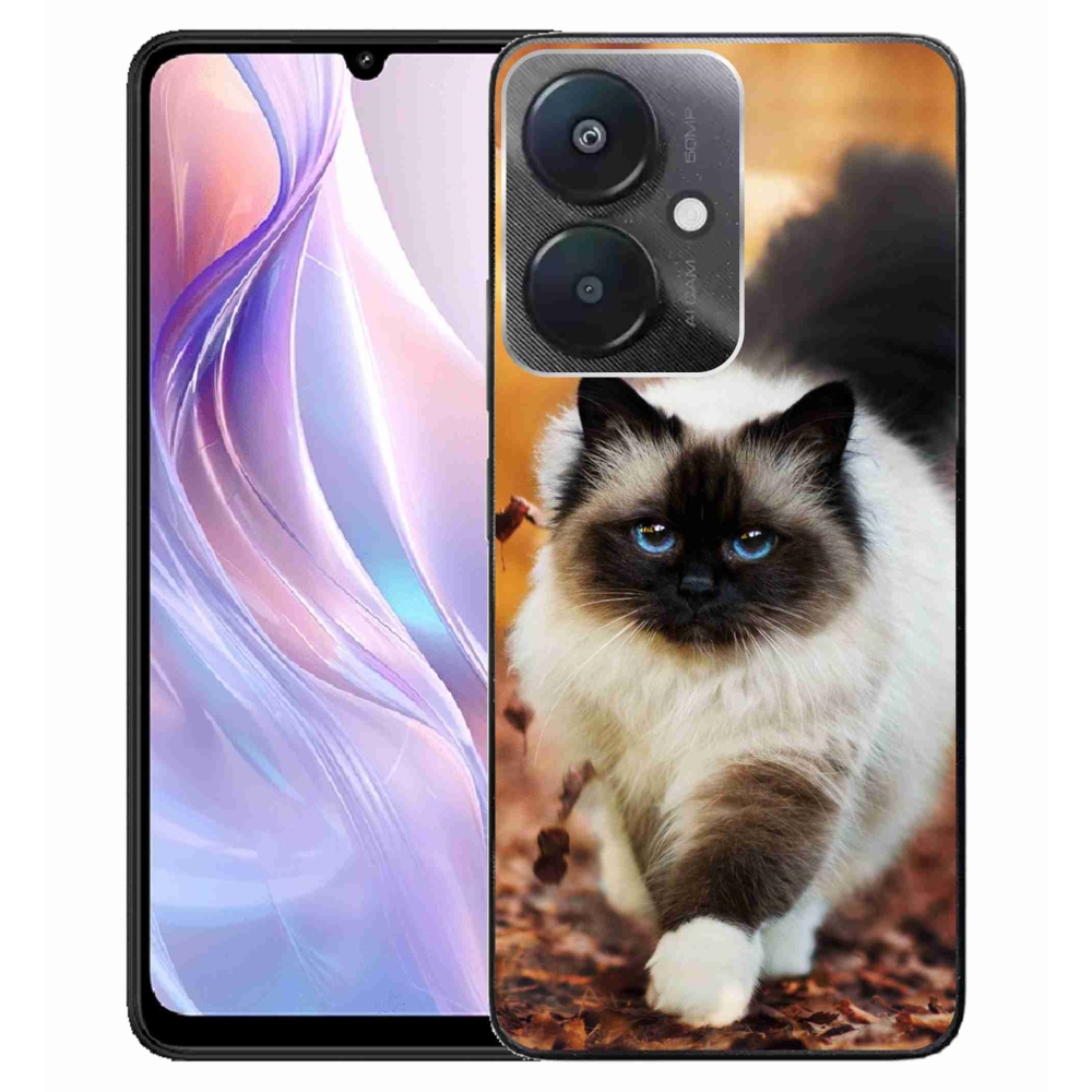 Gél tok mmCase a Xiaomi Redmi 13C 5G-hez - macska