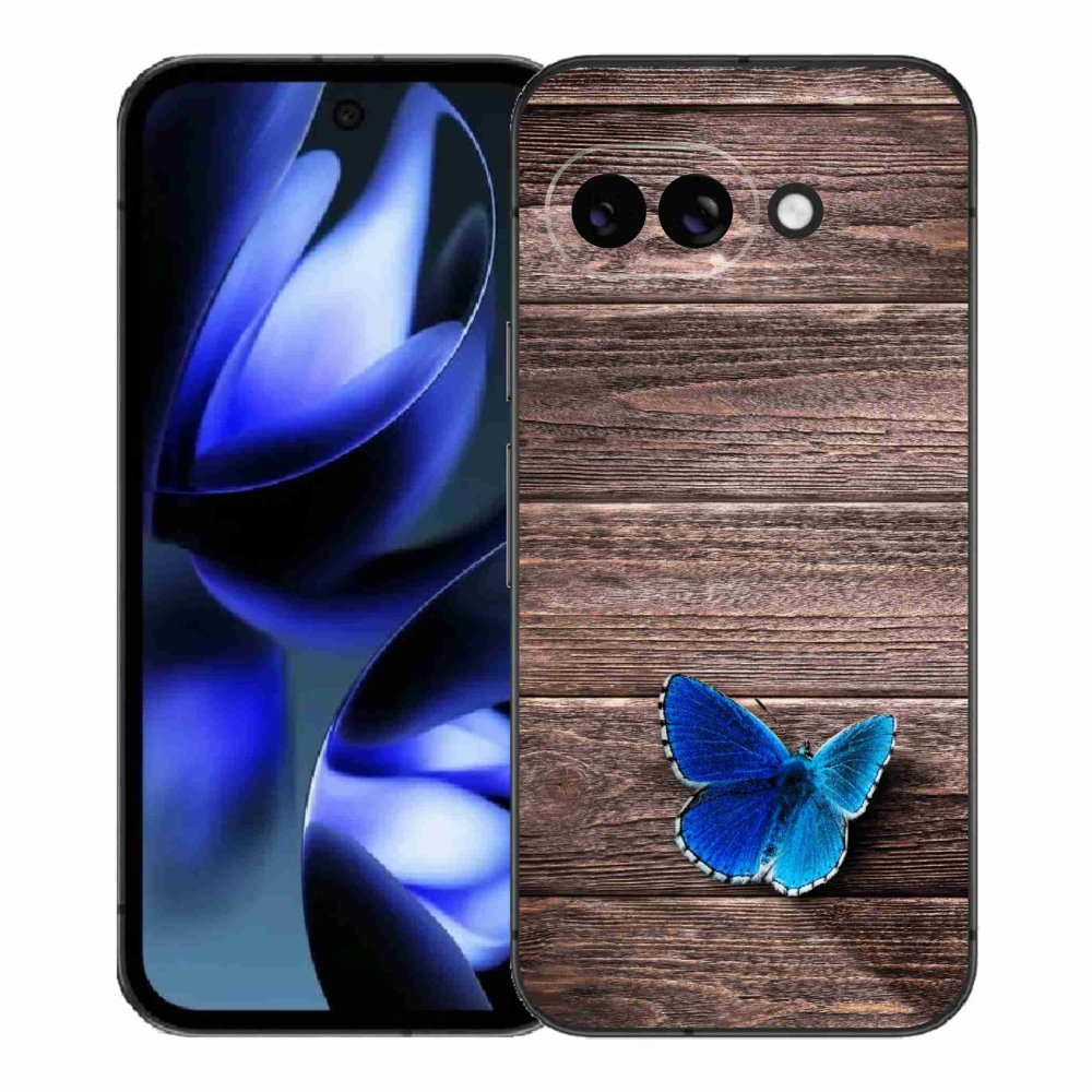 Gél védőhuzat mmCase a Google Pixel 9a készülékhez - kék pillangó 1