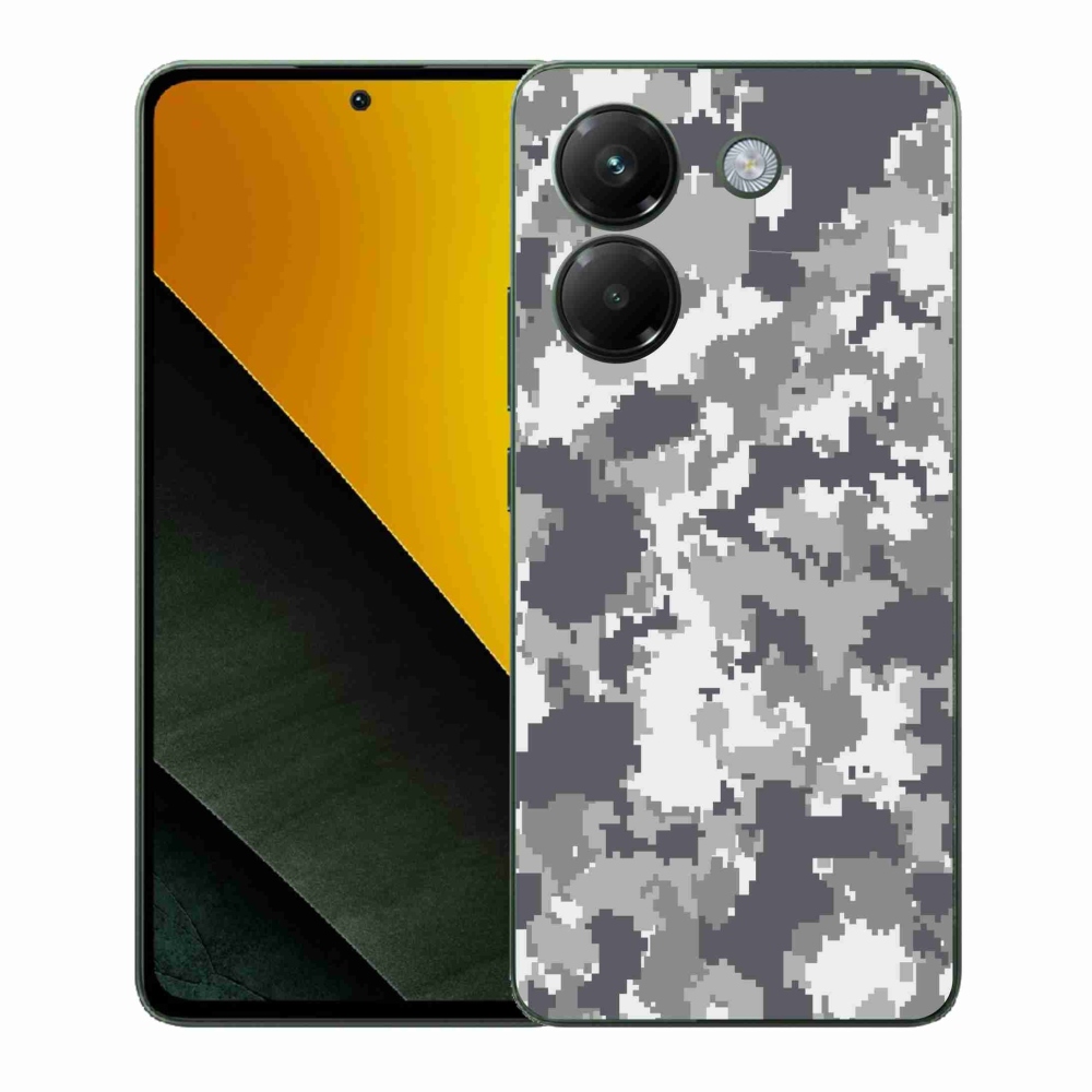 Gél borítás mmCase a Xiaomi Poco M7 Pro 5G számára - álcázó minta 2