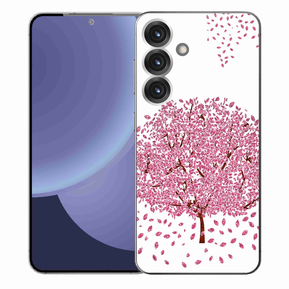 Gél borítás mmCase Samsung Galaxy S25+ készülékhez - rajzfilmfa levelekkel