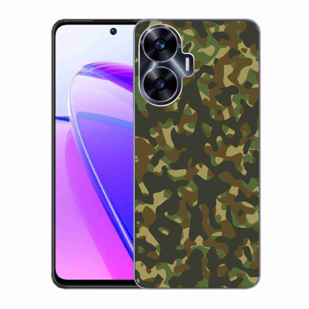 Zselés borítás mmCase a Realme C55 készülékhez - álcázó mintázat 1