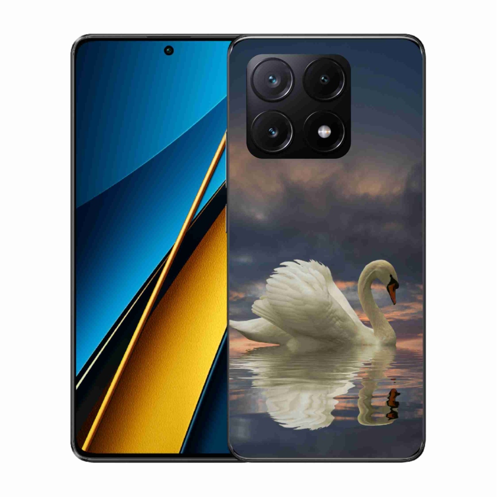 Gél borítás mmCase a Xiaomi Poco X6 Pro 5G számára - hattyú
