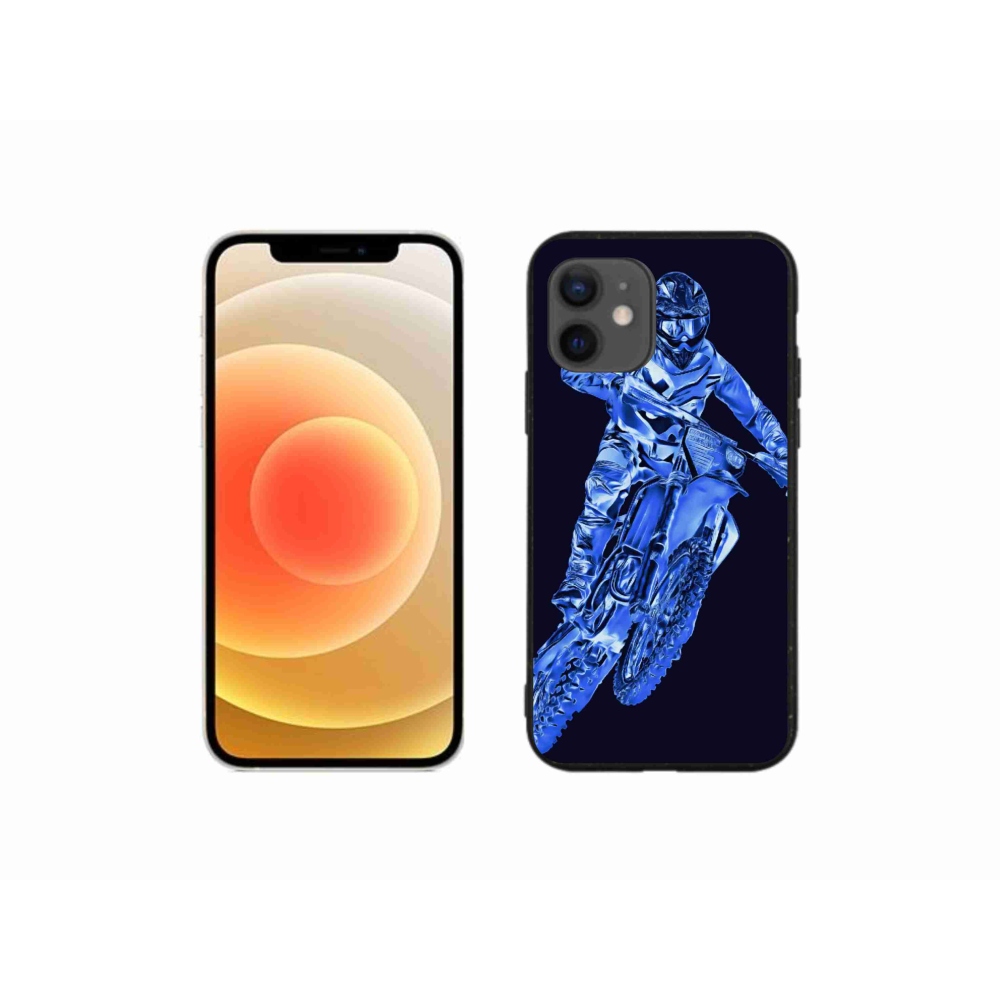 Zselés borítás mmCase iPhone 12 mini készülékhez - motocross 1