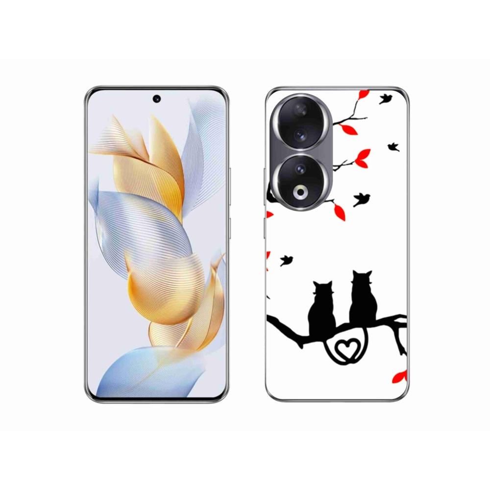 Zselés borítás mmCase a Honor 90-hez - macska szeretet