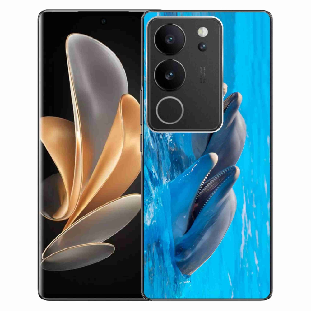 Zselés borítás mmCase a Vivo V29 5G-hez - delfinek