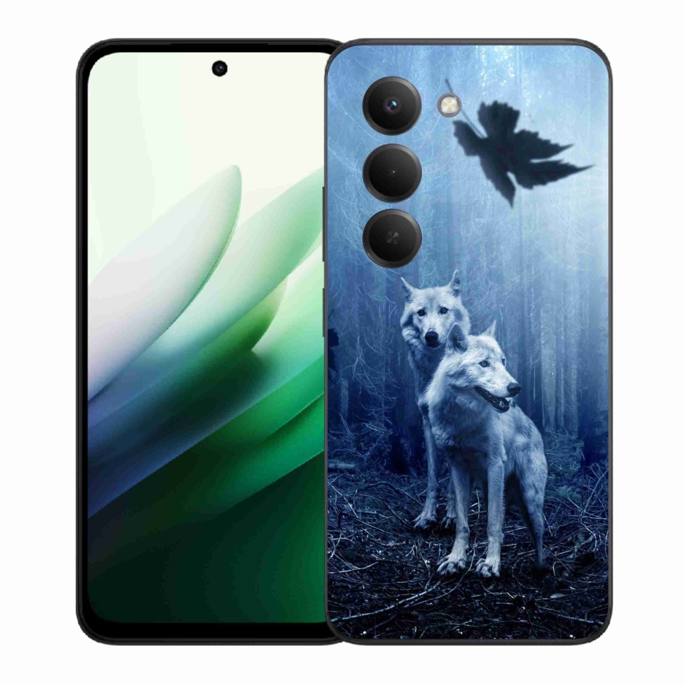 Gél borítás mmCase a Xiaomi Redmi 15 5G-hez - farkasok az erdőben