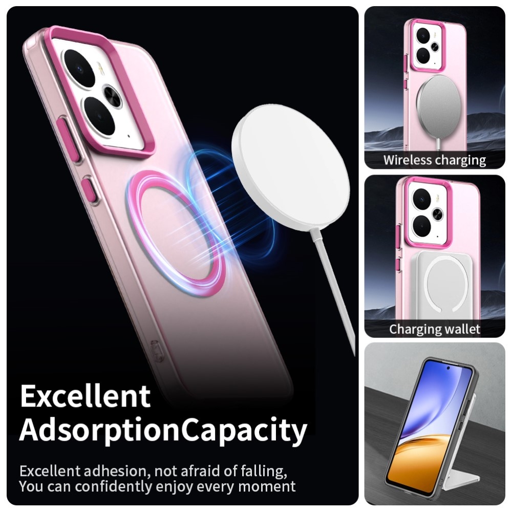 Candy zselés tok MagSafe-val a Realme 14 5G számára - piros