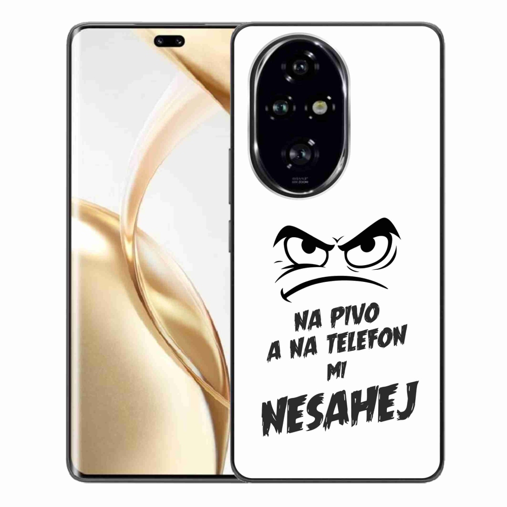 Zselés borító mmCase a Honor 200 Pro 5G számára - sör motívum 2 fehér háttérrel