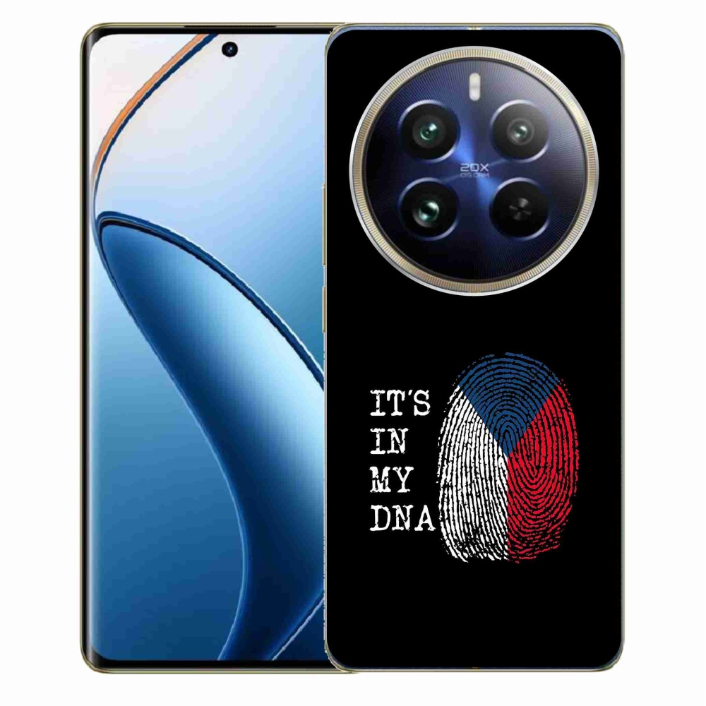 Gél borítás mmCase a Realme 12 Pro 5G/12 Pro+ 5G - zászlós ujjlenyomat fekete háttérrel