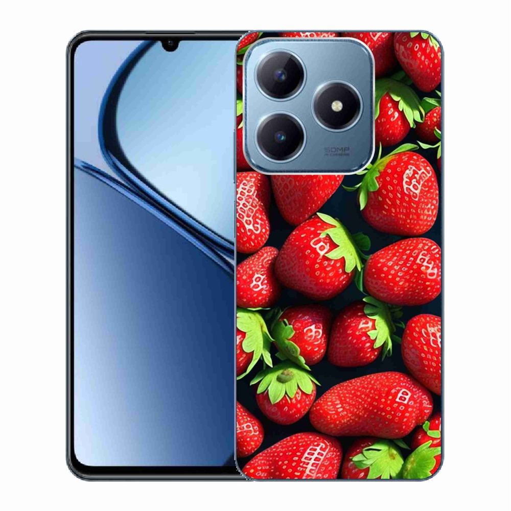 Zselés borítás mmCase a Realme C63 készülékhez - eper