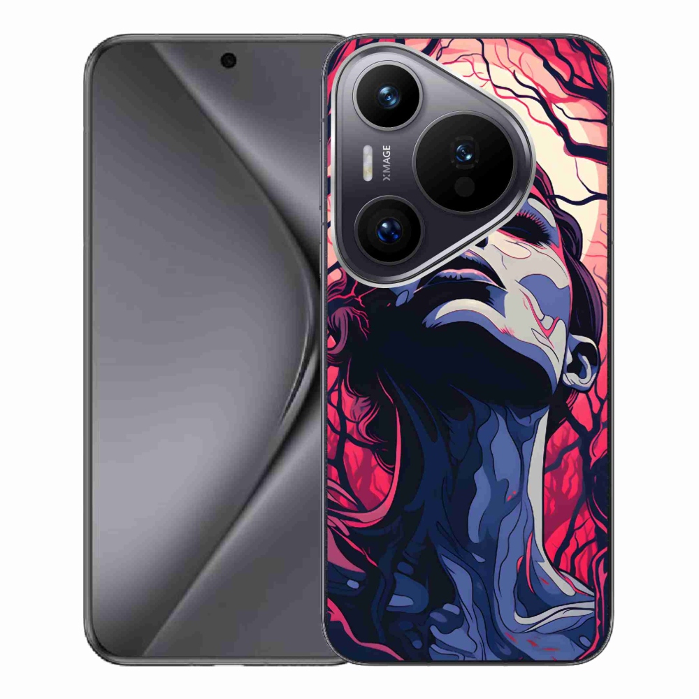 Gél borítás mmCase a Huawei Pura 70 Pro - absztrakt arcán