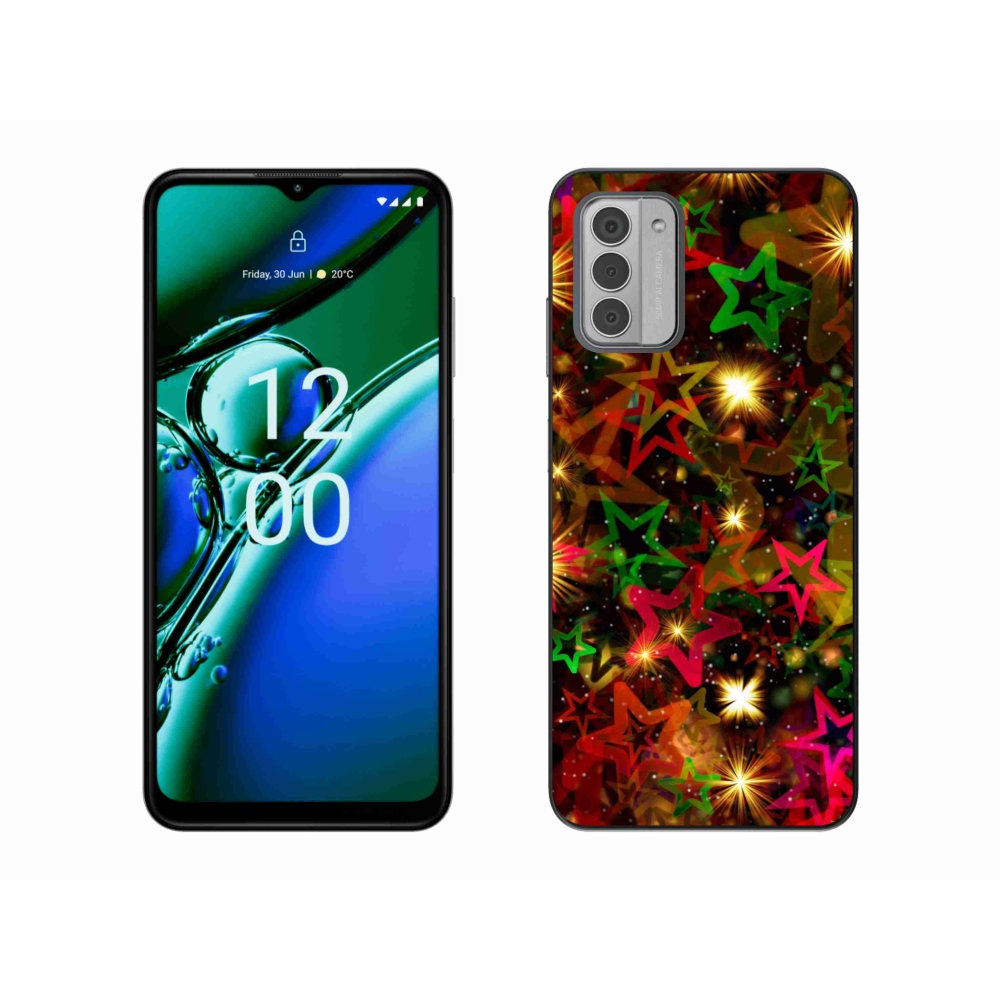 Zselés borítás mmCase a Nokia G42 készülékhez - színes csillagok