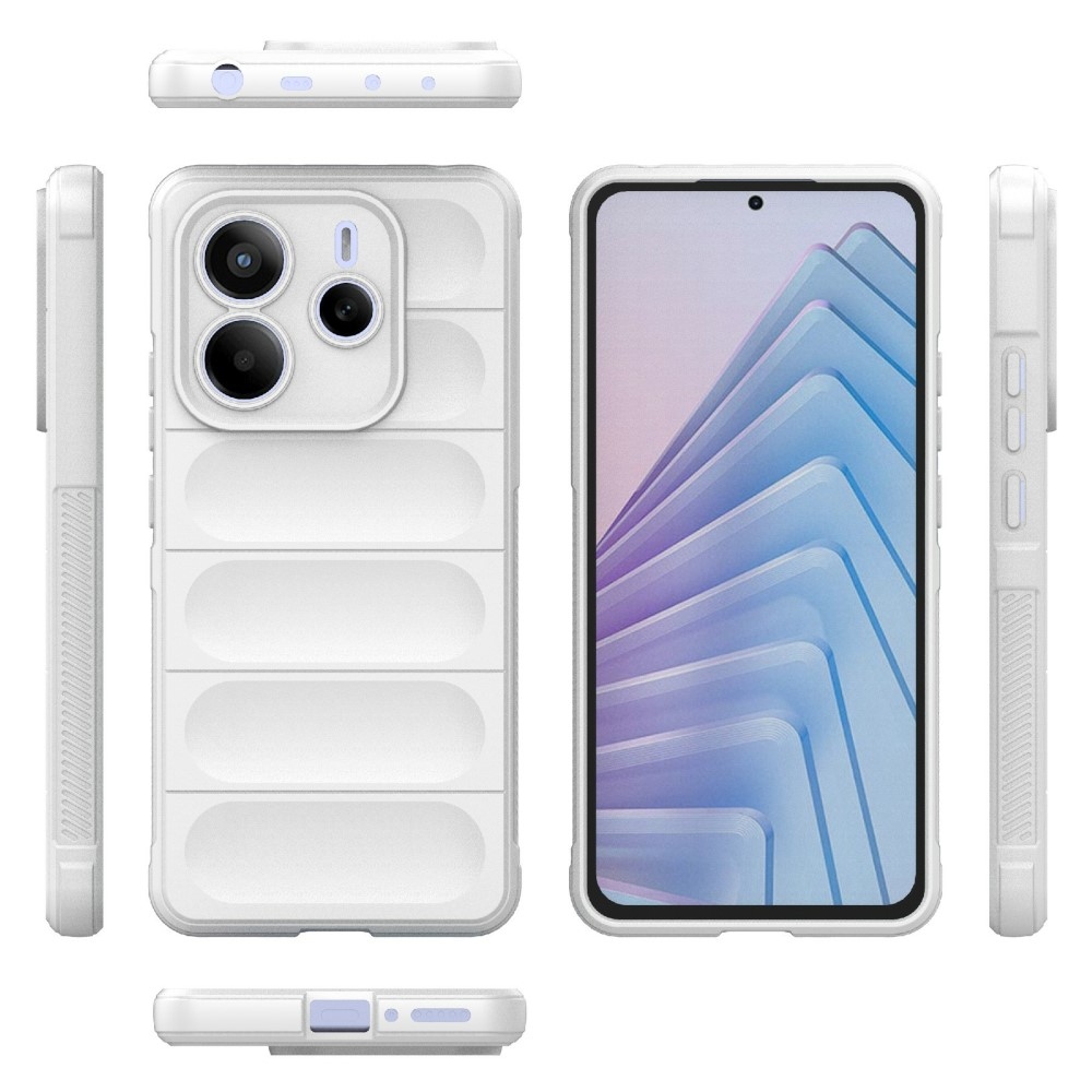 Rugg tartós zselés tok Xiaomi Redmi Note 14 5G - fehér