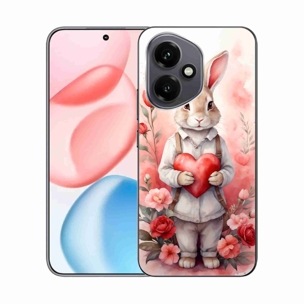 Zselés borítás mmCase a Honor 400-hoz - nyúl szívvel