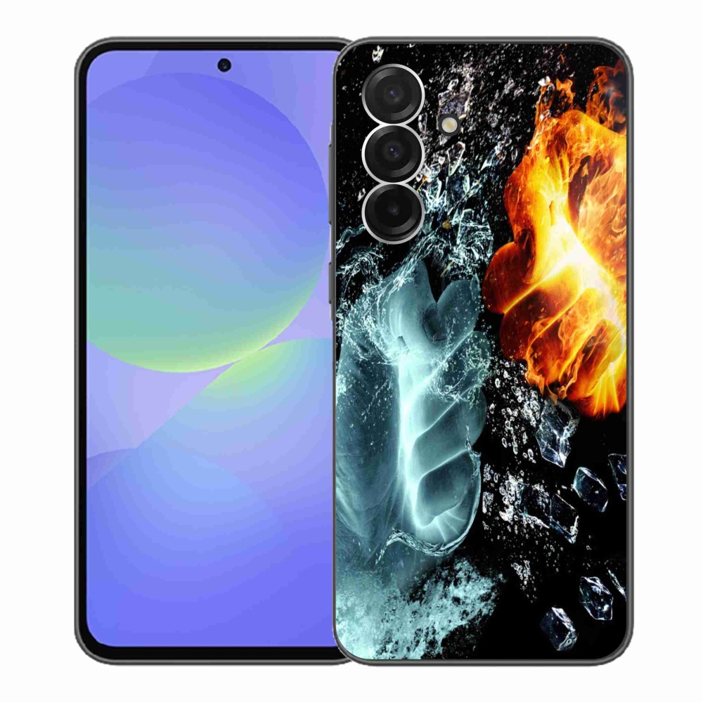 Zselés borítás mmCase Samsung Galaxy A36 5G - víz és tűz