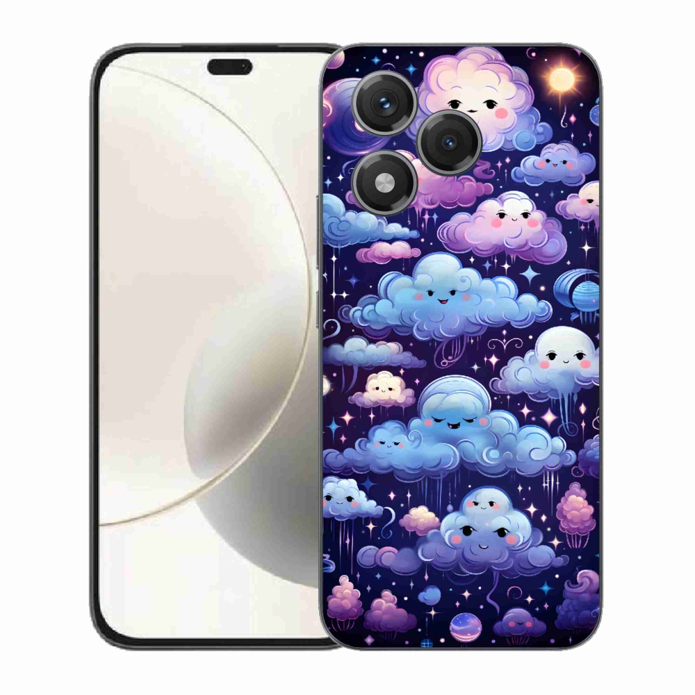 Zselés borítás mmCase a Honor 400 Lite-hoz - felhők