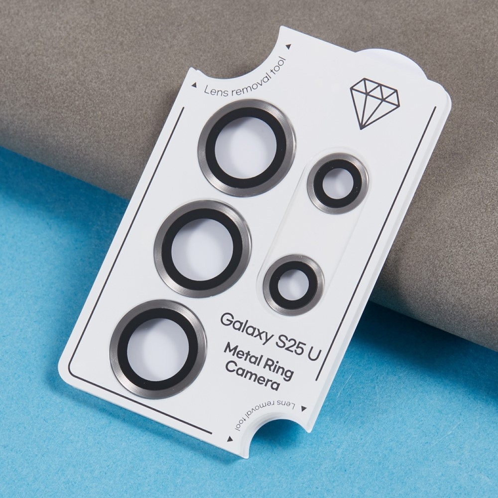 Fém kamera lencse üveg Samsung Galaxy S25 Ultra (3 különálló üveg) - szürke