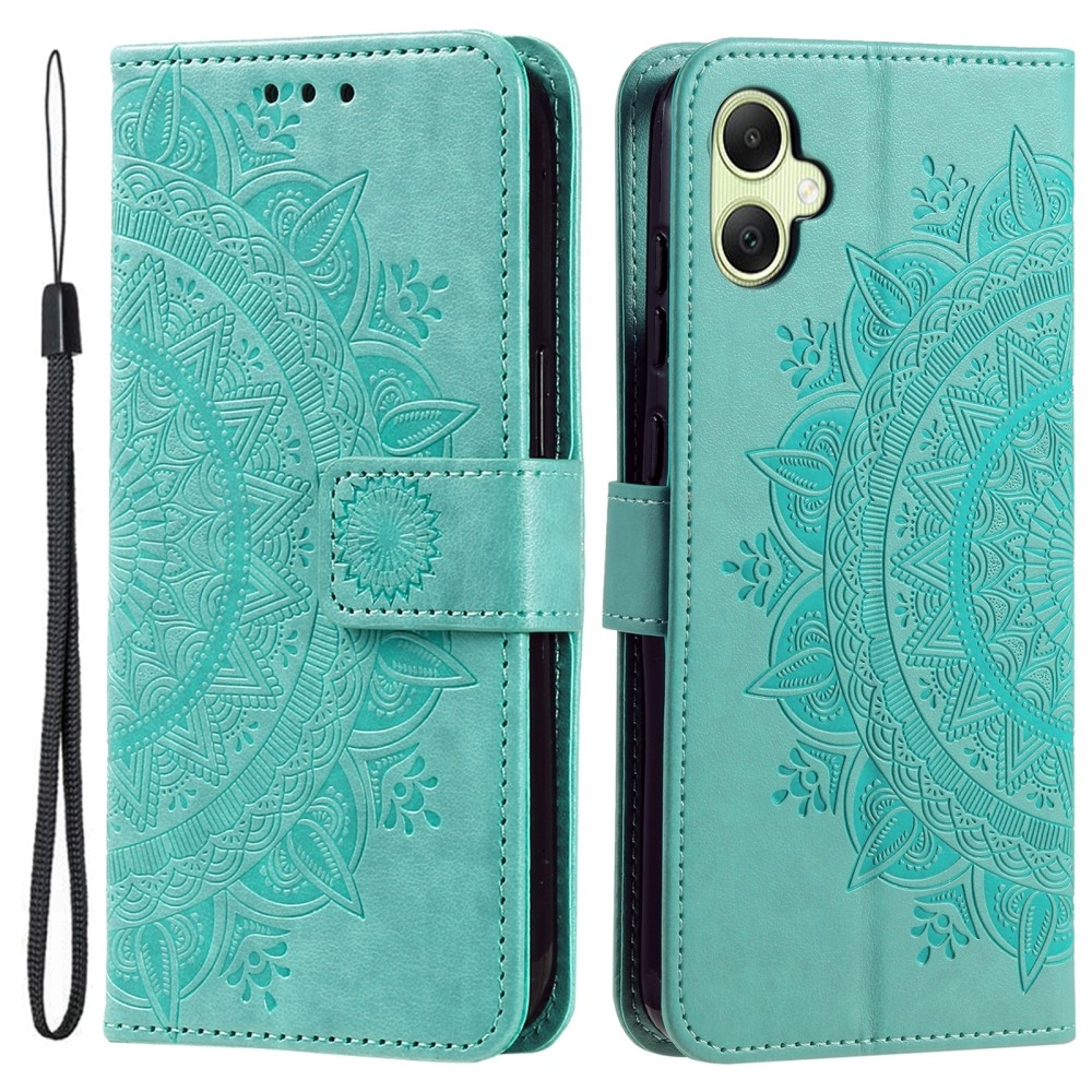 Mandala könyv tok a Samsung Galaxy A06 4G készülékhez - teáskék színű