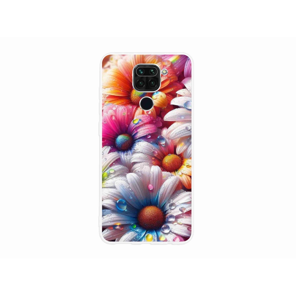 Gél borítás mmCase a Xiaomi Redmi Note 9-hez - színes százszorszépek