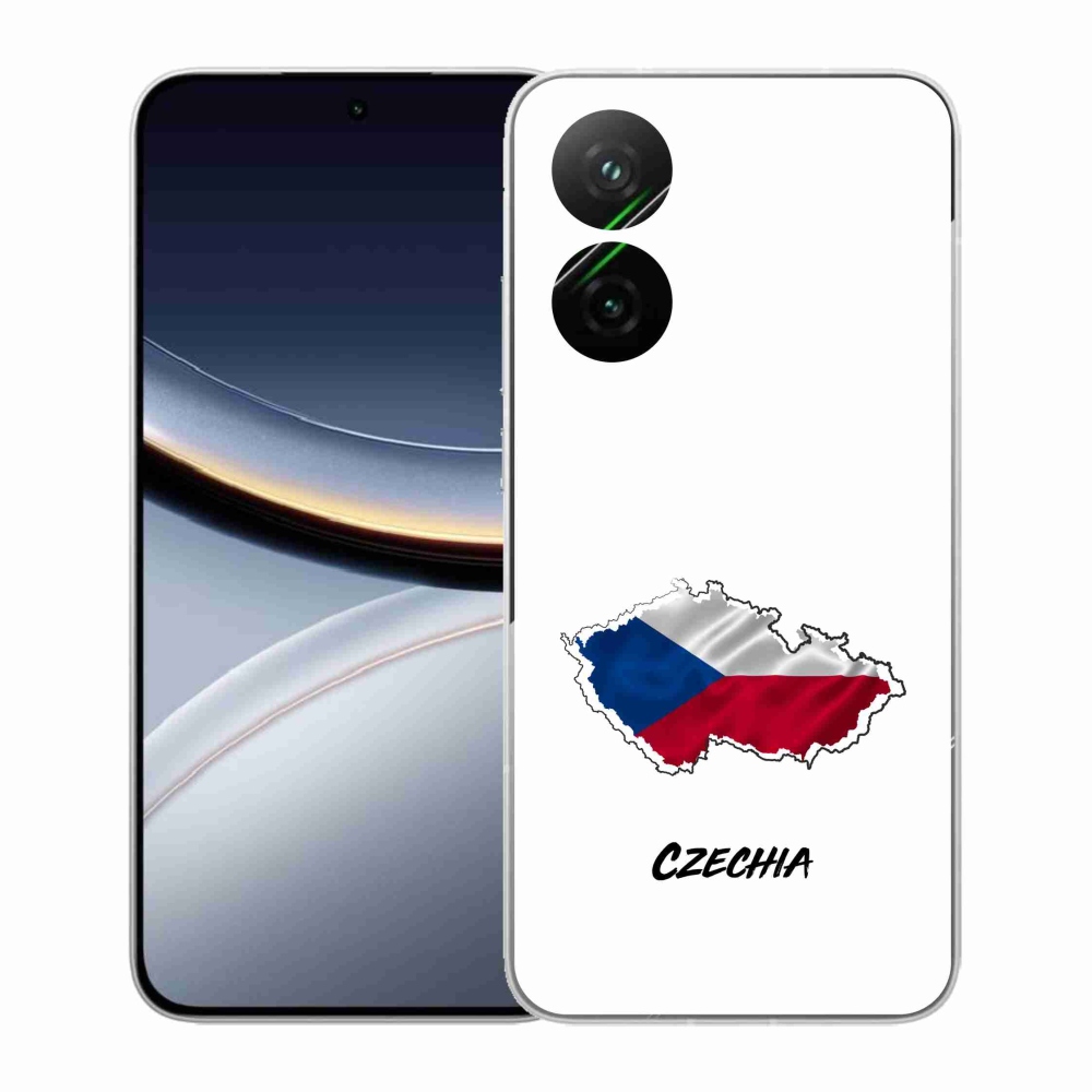 Gél borítás mmCase a Xiaomi Poco F7 5G-hez - Csehország fehér háttér