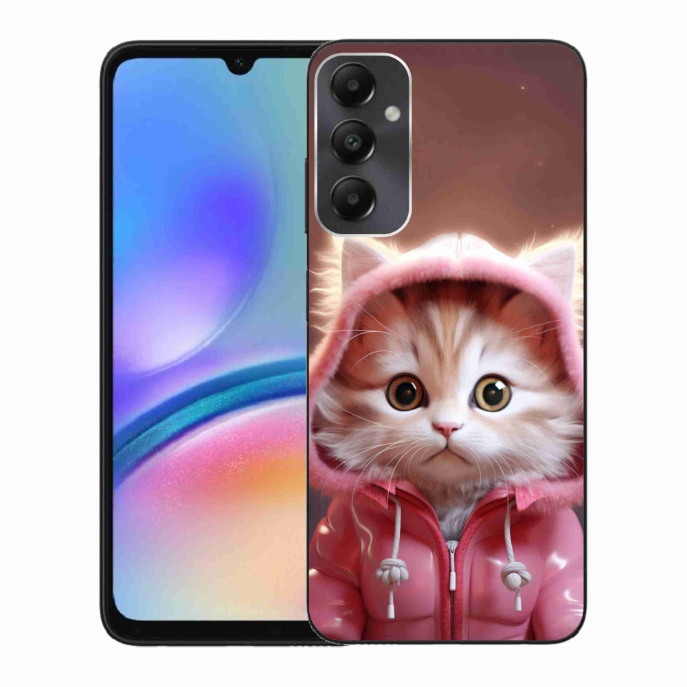 Gél borítás mmCase Samsung Galaxy A05s készülékhez - aranyos cica 3