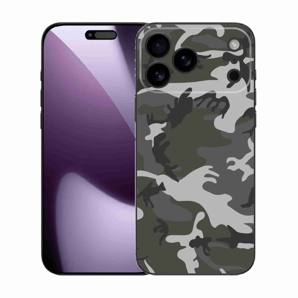 Zselés borítás mmCase iPhone 17 Pro Max készülékhez - terepszínű minta