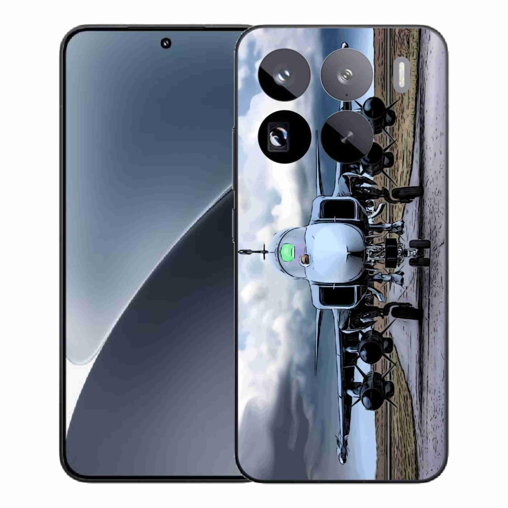 Gél borítás mmCase a Xiaomi 15 Pro számára - katonai repülőgépek